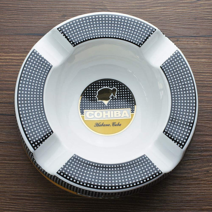 Cigar Ashtray Big Ashtrays for 8 Round Cigarettes Large Rest Outdoor Cigars Ashtray for Patio/Outside/Indoor Ashtray Gifts for Men
