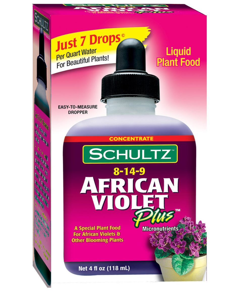 Schultz African Violet Plus Plant Food 8-14-9, 4 fl oz. 1061