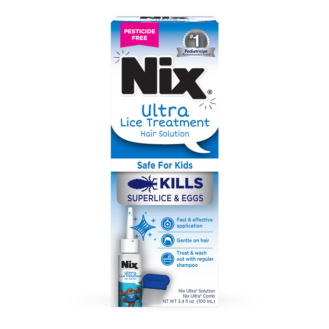 Nix Ultra Lice Removal Kit, Lice Treatment Hair Solutio