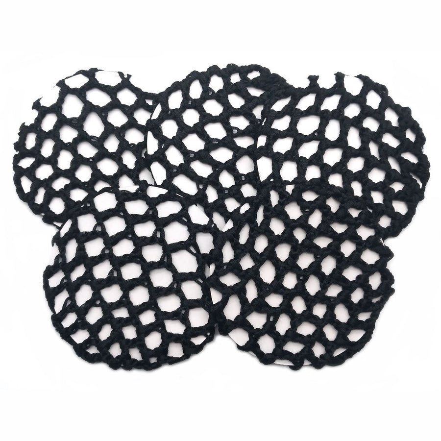 Women Ballet Dance Skating Snoods Hair Net Bun Cover Bl