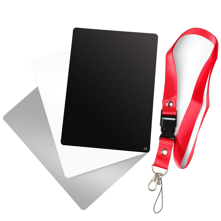 White Balance Card, Grey Card 18% Exposure Photography White Gray CardÃ‚ 5.3&#39; X 7.3&#39; for Video DSLR and Film Photography