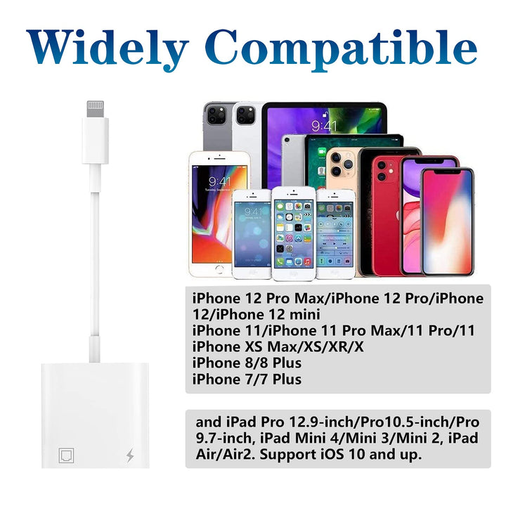 Lightning to Ethernet Adapter, [Apple MFi Certified] 2 