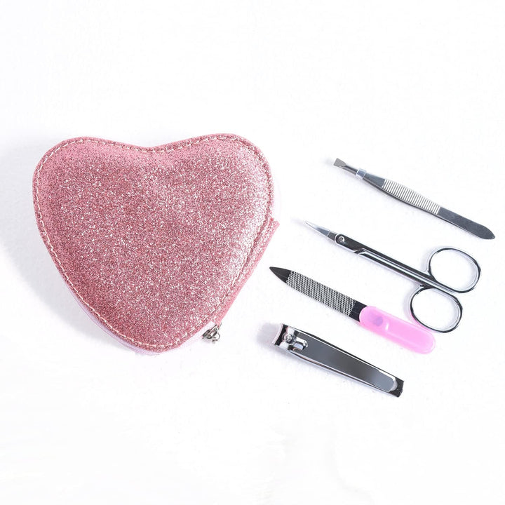 Heart Manicure sets Nail Clippers Pedicure Set Manicure Kit for Girls Pack of 2 Sets