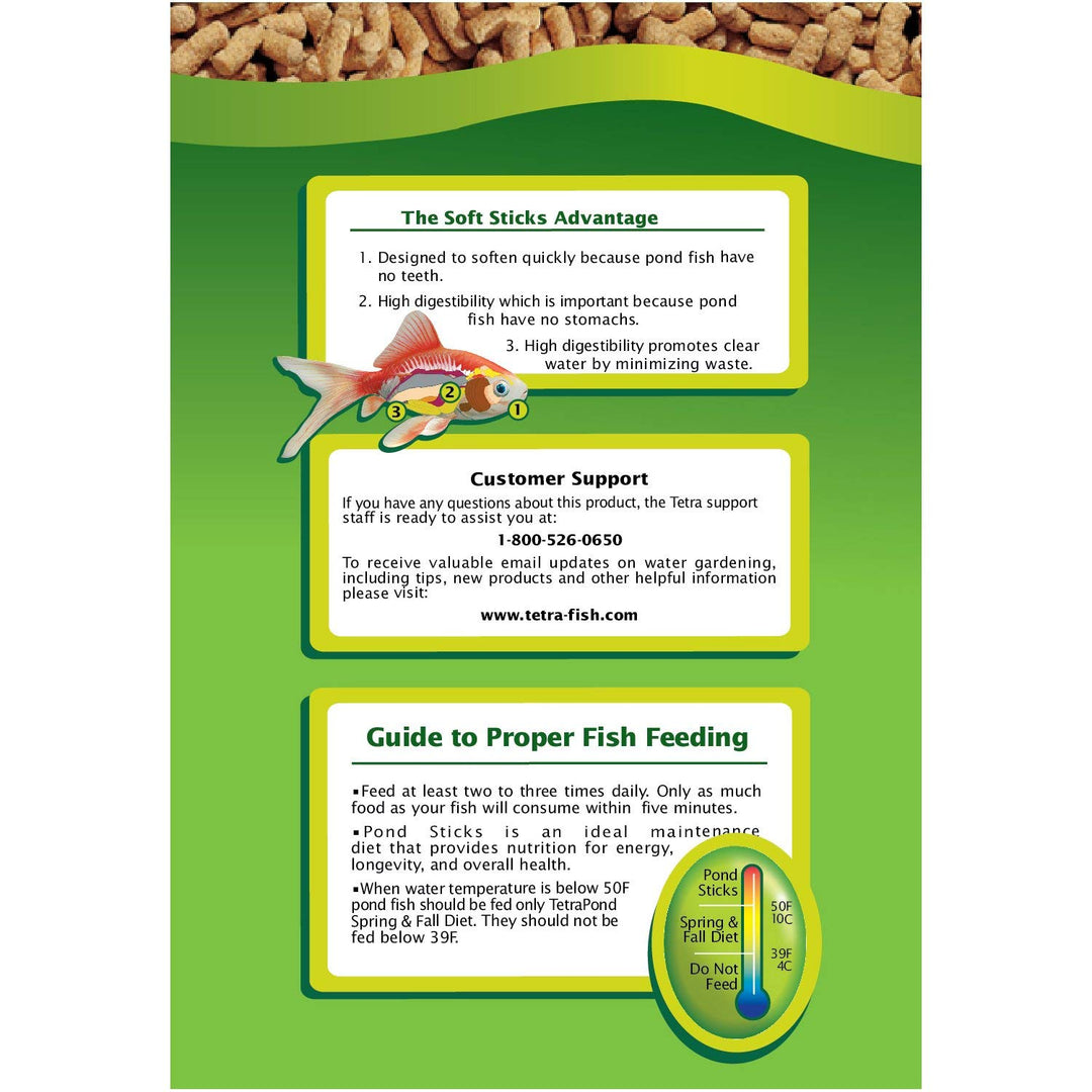 Pond Pond Sticks 2.65 Pounds, Pond Fish Food, For Goldfish And Koi, 16357, 2.53 Pounds