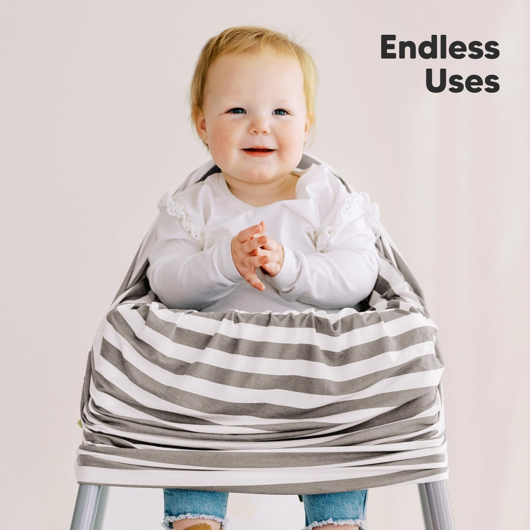 Car Seat Covers for Babies - Nursing Cover, Baby Car Seat Cover, Nursing Covers for Breastfeeding, Carseat Cover Girls, Boy, Breastfeeding Cover, Infant Car Seat Cover, Stroller Cover (BFF Gray)