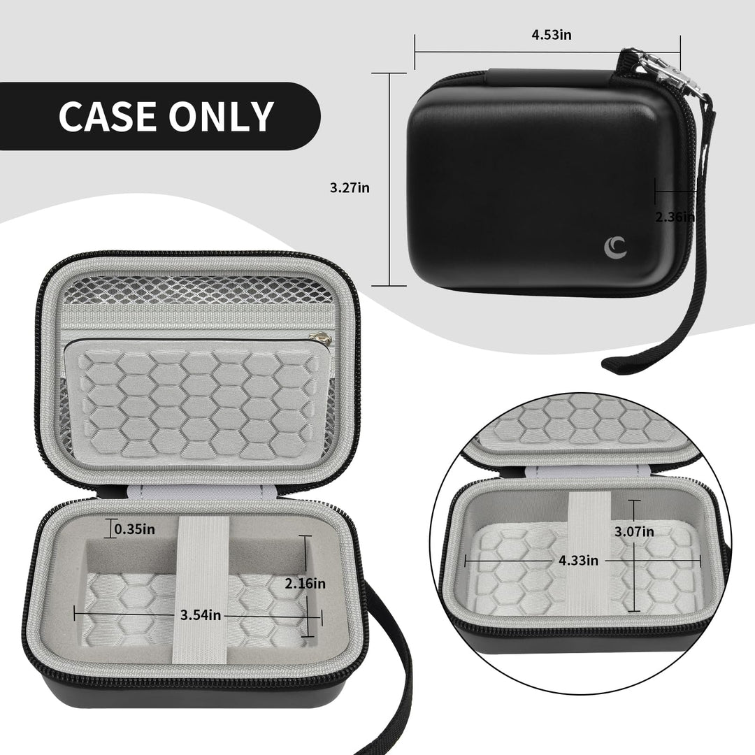Carrying &amp; Protective Case for Digital Camera, AbergBest 21 Mega Pixels 2.7 LCD Rechargeable HD/Kodak Pixpro/Canon PowerShot ELPH 180/190 / Sony DSCW800 / DSCW830 Cameras for Travel - Black