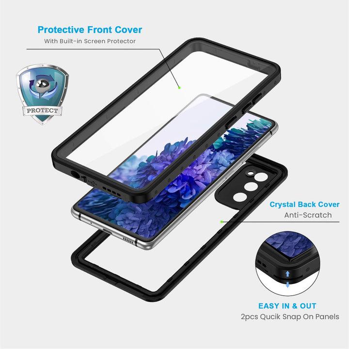 Lanhiem for Samsung Galaxy S20 FE 5G Case, IP68 Waterpr