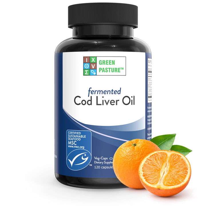 Fermented Cod Liver Oil Orange Flavor 120 Caps