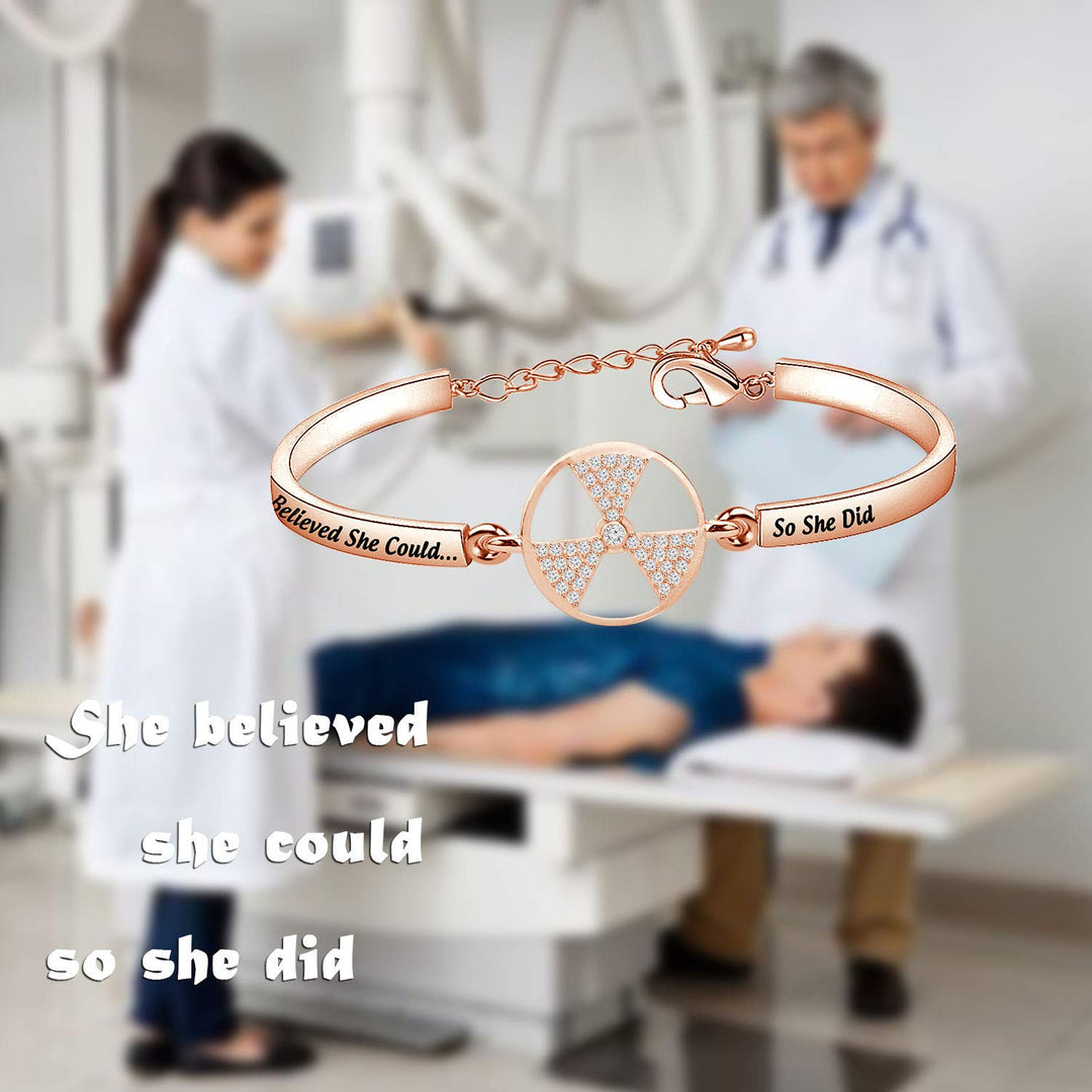 MAOFAED X-Ray Tech Gift Radiographer Gift She believed 