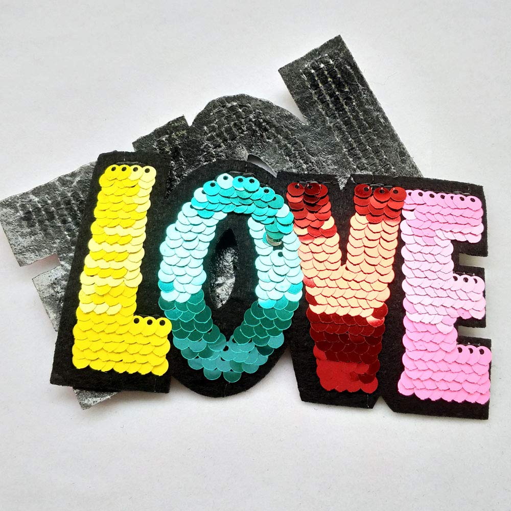 10pcs Love Heart Sew-on/Iron-on Patch Applique Clothes Dress Plant Hat Jeans Sewing Flowers Kid Applique Accessory (Love Heart 10pcs)