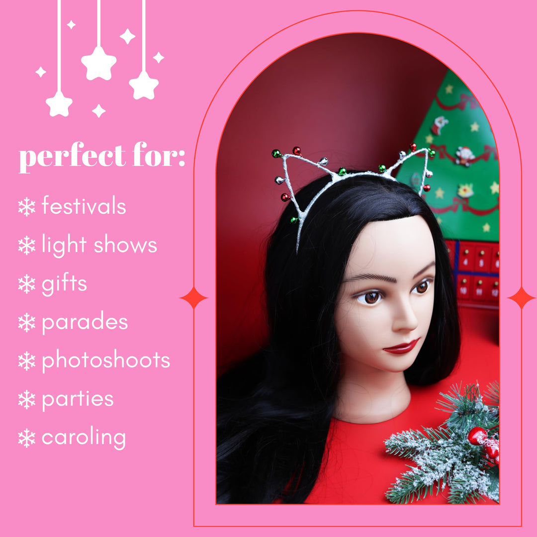 Jingle Bells Christmas Cats Ears Headband Accessory