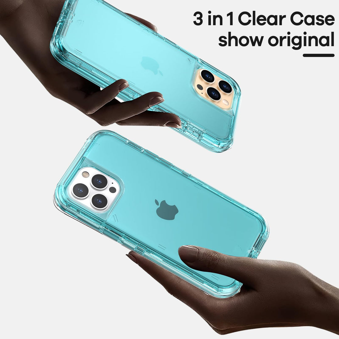 ORIbox for iPhone 13 Pro Max/12 Pro Max Case Blue, [10 