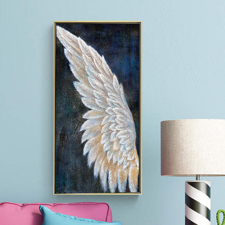 Diamond Painting Kits for Adults, DIY 5D Diamond Painting Paint Angle Wings by Number with Gem Art Drill Diamond Painting Kits for Kids for Home Wall Decor 11.8x21.65inch (2 Pack Angle Wings)