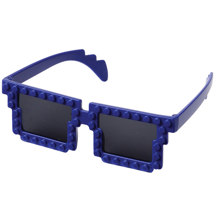 Building Blocks Glasses - Pack of 6 - Block Mania Building Block Glasses with Extra Bricks for Carnival Supplies, Stocking Stuffers and Birthday Party Favors for Kids