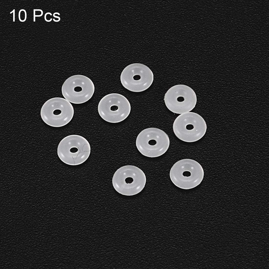 Silicone O-Rings, 4mm OD 1mm ID 1.5mm Width VMQ Seal Gasket for Compressor Valves Pipe Repair, White, Pack of 10