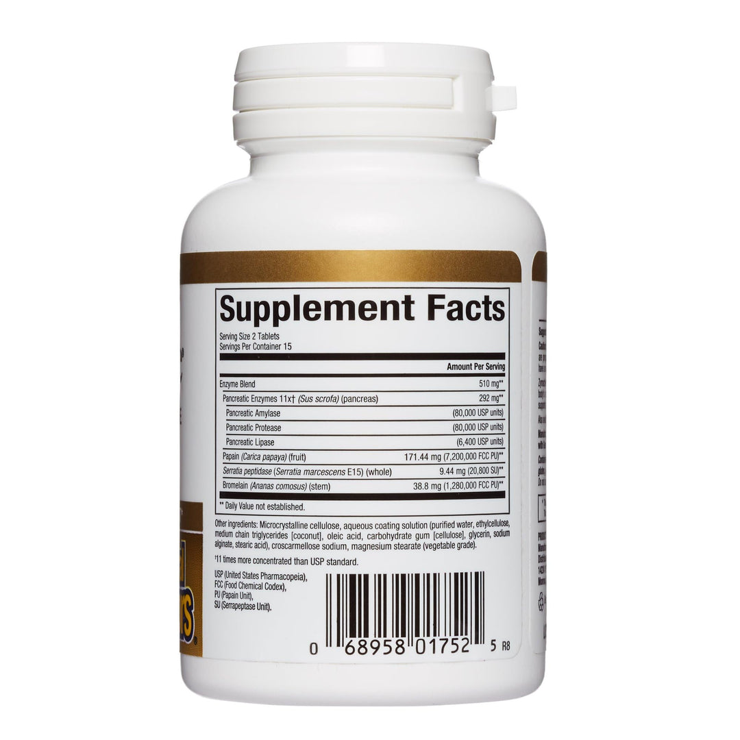 Natural Factors - Zymactive Proteolytic Enzyme Double Strength, Supports a Healthy Inflammatory Response to Help Muscle and Joint Function, Gluten Free, Non-GMO, 30 Enteric Coated Tablets