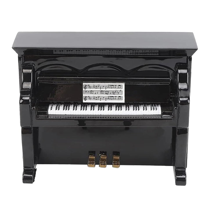 Black Upright Piano Miniature Replica Magnet, Size 3 inch