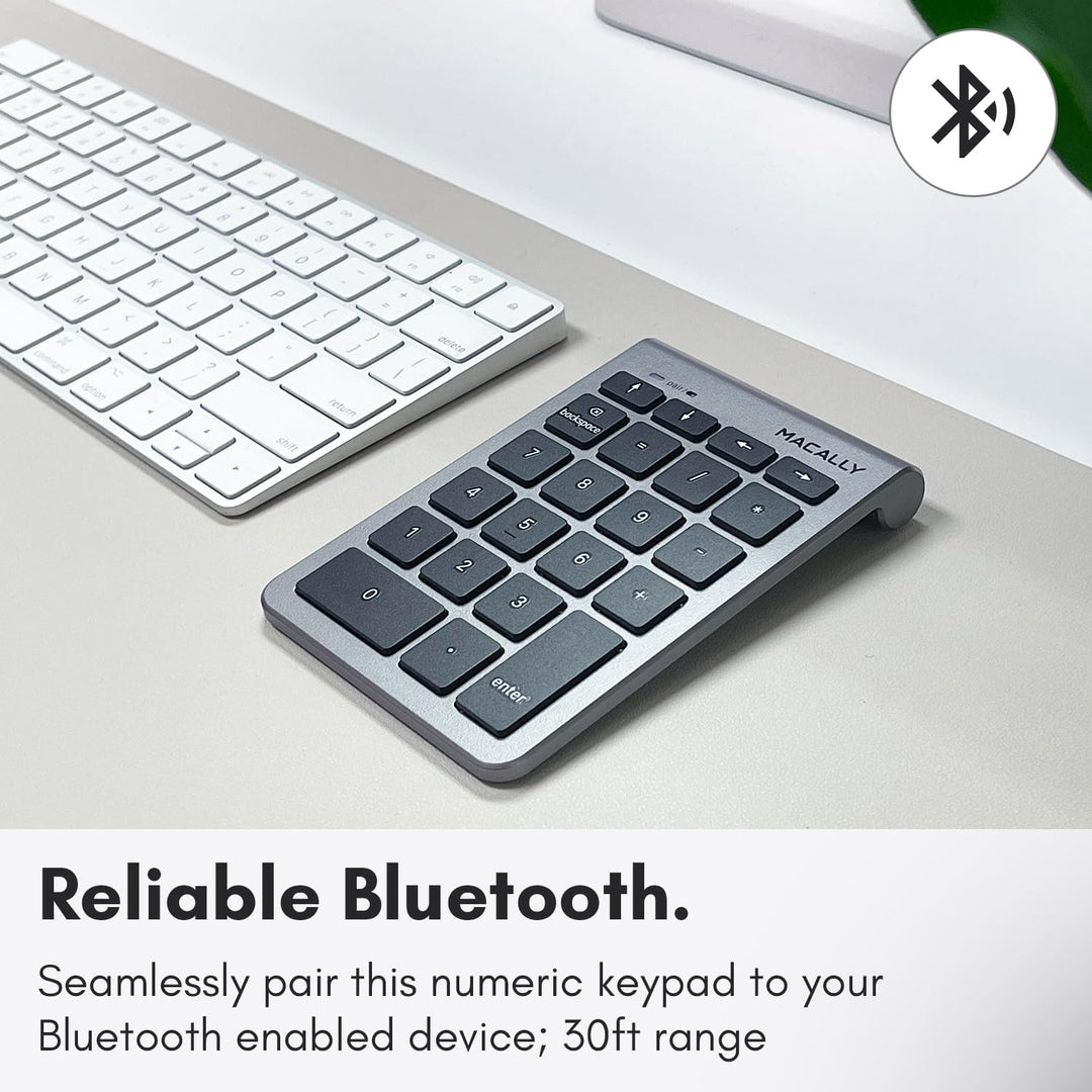 Macally 22 Keys Bluetooth Wireless Number Pad for Lapto