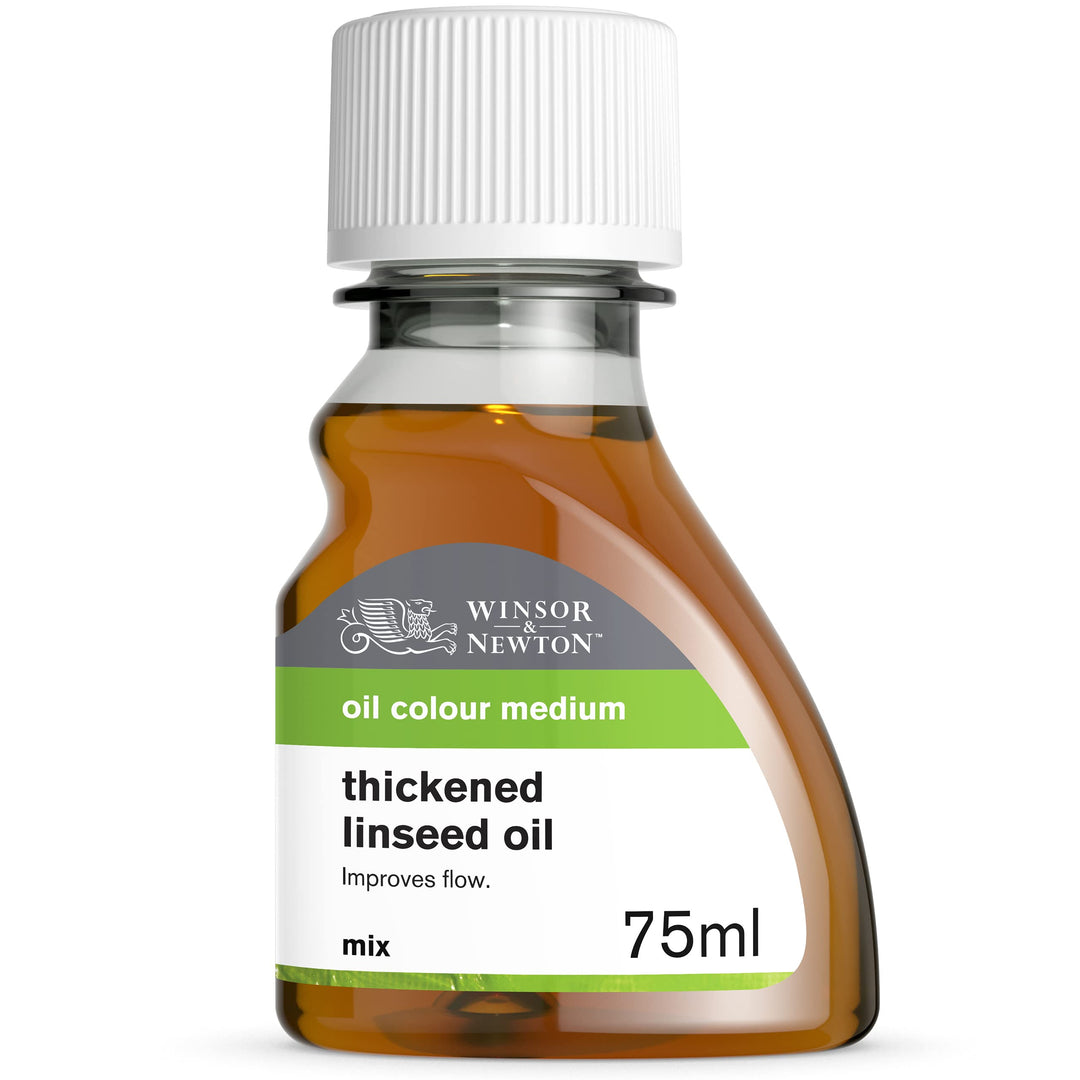 Winsor & Newton Sansodor Thickened Linseed Oil, 75ml (2.5oz) Bottle