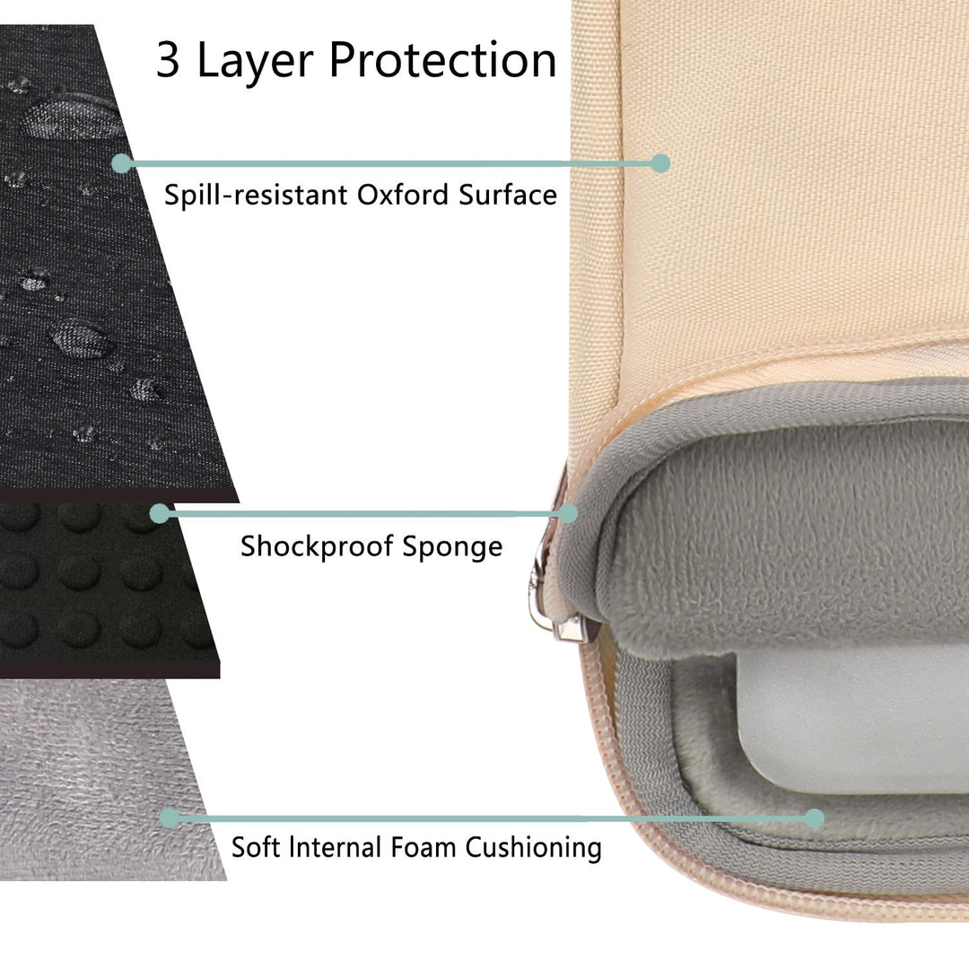 11 11.6 12 Inch Laptop Sleeve Case,Slim Computer Cover Bag Compatible with MacBook Air 11,Mac 12,Surface Pro 9 8 7/Laptop Go 2 3,HP Acer Asus Samsung Chromebook 4,Dark Grey