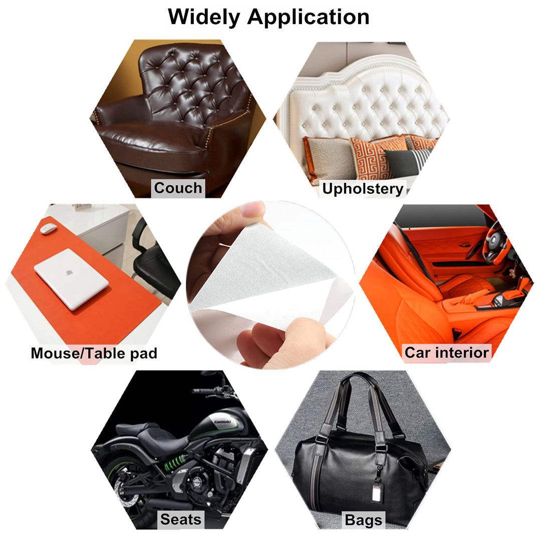 Leather Repair Patch 8x11 inch 2 Pcs, Durable Self Adhesive Vinyl and Leather Repair Kit for Couch, Car Seats, Boat Seat, Furniture, Upholstery, Auto Interior, Sofa, Chair - Dark Grey #1