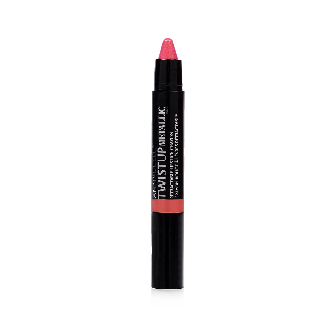 Crazy Coral: Annabelle Twistup Metallic Lipstick, Crazy Coral, 1.5 Gram