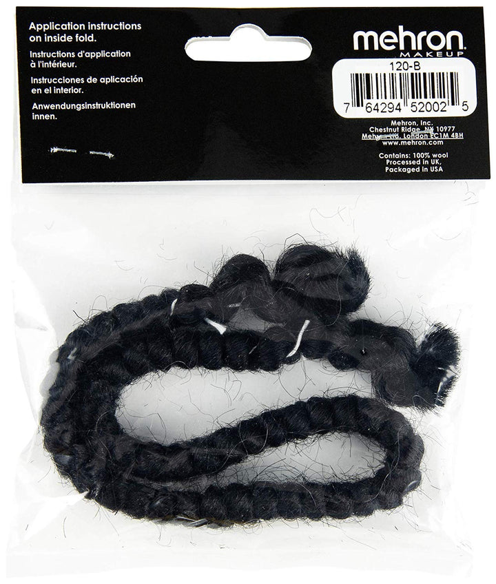 Makeup Crepe Hair 12-inch Braid (Black)