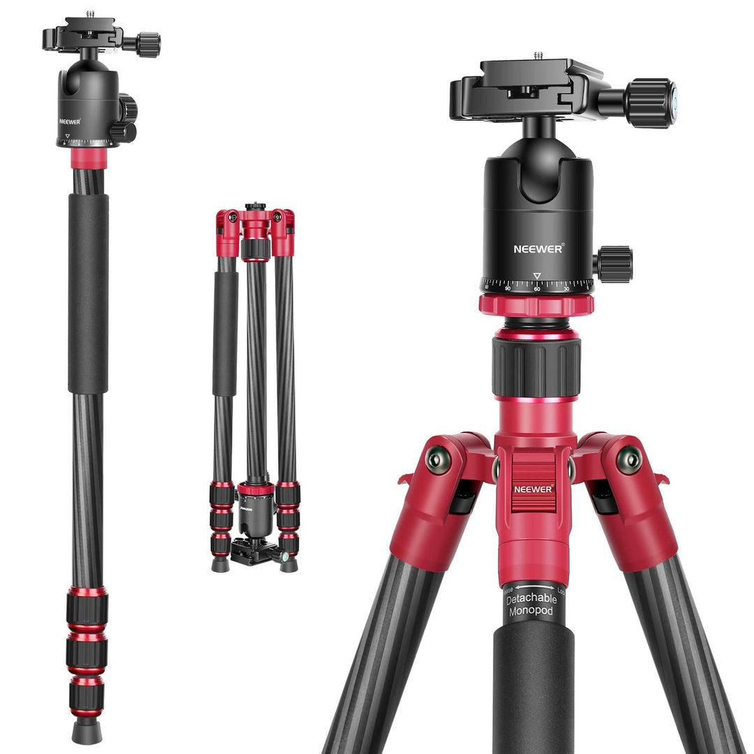 Neewer 66 inches/168 centimeters Carbon Fiber Camera Tr