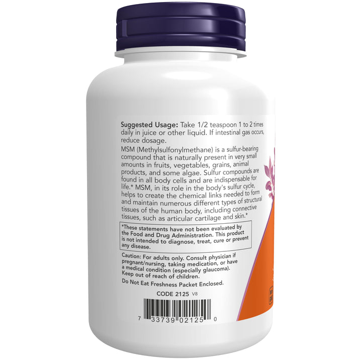 NOW Foods Supplements, MSM (Methylsulfonylmethane) Powd