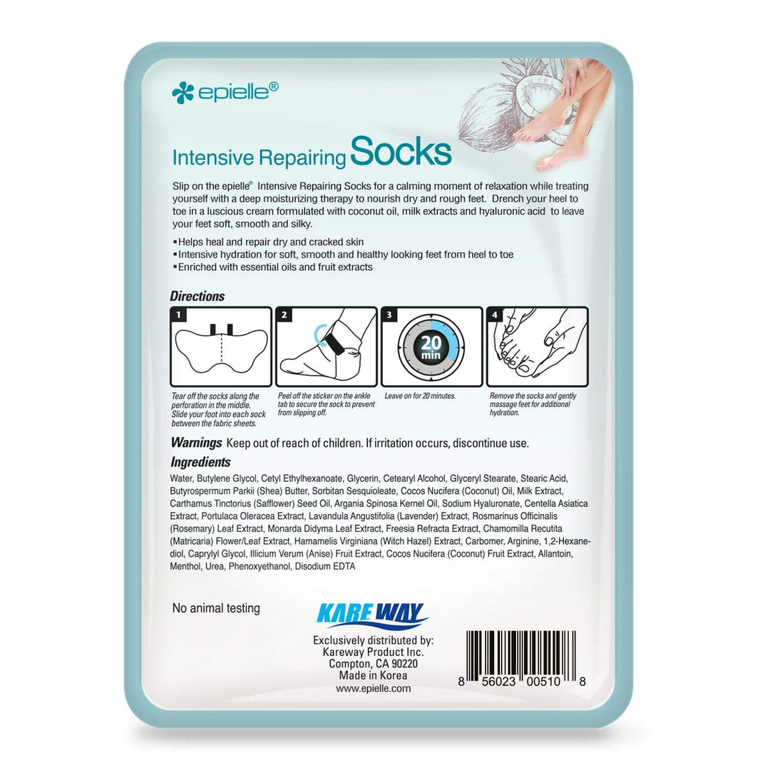 Epielle Intensive Repairing Foot Mask for Dry foot and 
