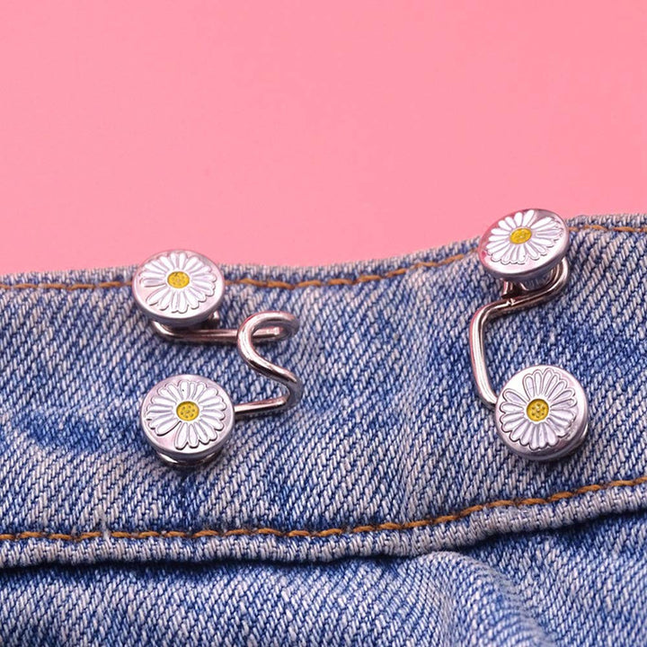20 Pieces Adjustable Waist Buckle Extender Set Jeans Extender Waist Extender Button for Pants Adjustable Jean Button Perfect Fit Instant Button