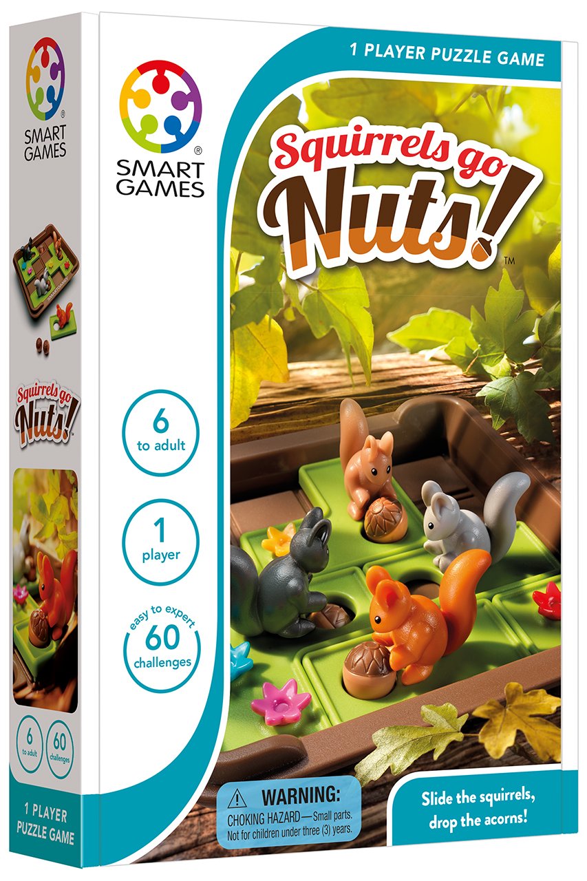 SmartGames Squirrels Go Nuts! Travel Game for Ages 6-Ad