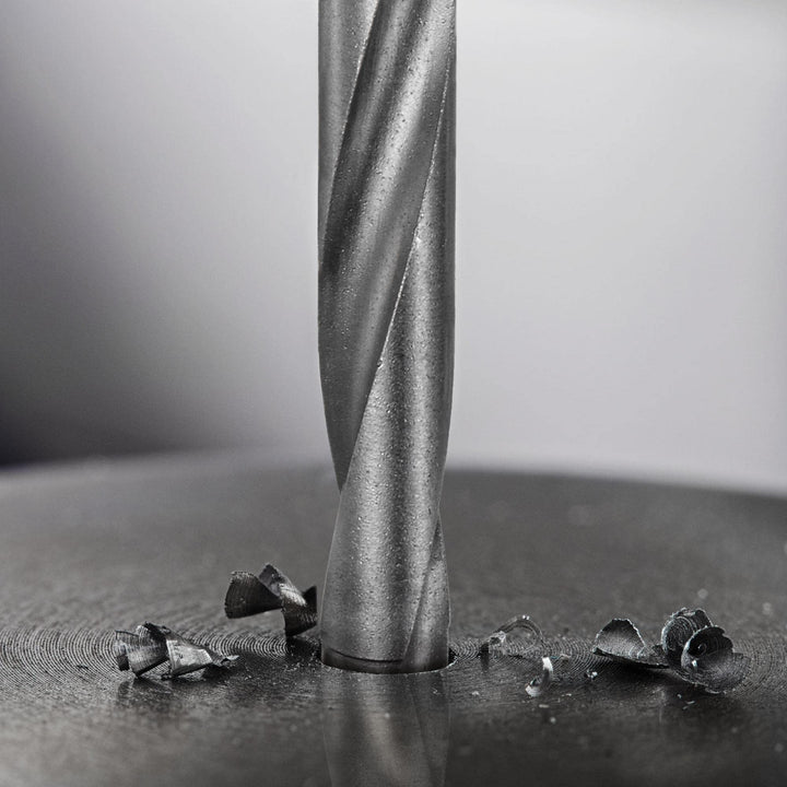 5mm Cutting Dia Cemented Carbide Twist Extra Long Drill Bit with Round Straight Shank for Hardened Steel Stainless Steel, 120mm Length 4 Pcs