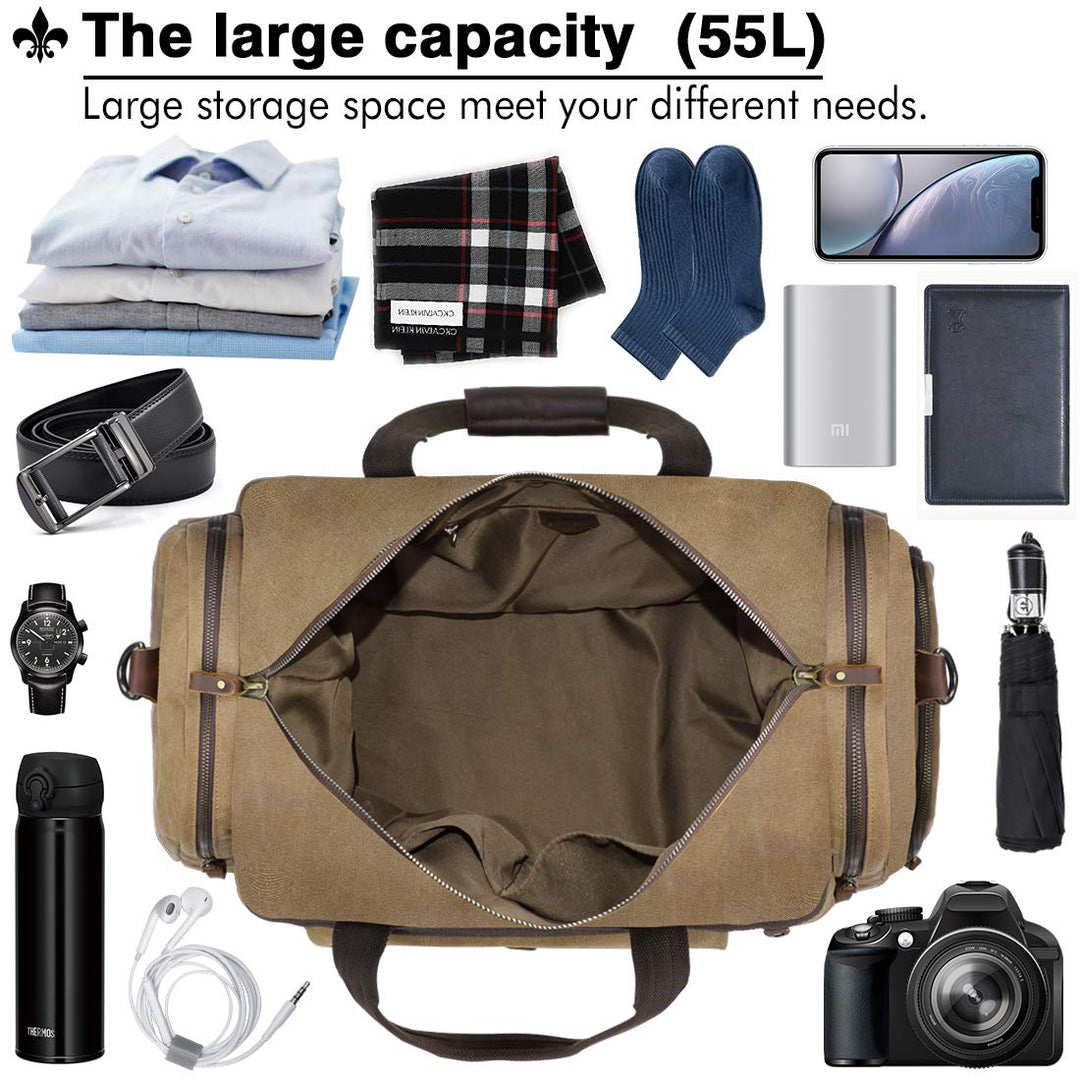 Travel Duffel Bag Waterproof Duffle Bags for Men Oversi