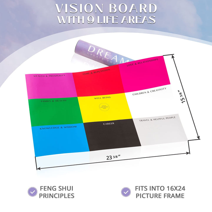 21 Zentury Vision Board Kit – Vision Board Supplies wit