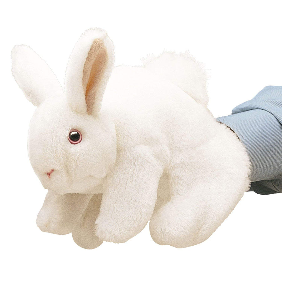 White Bunny Rabbit Hand Puppet