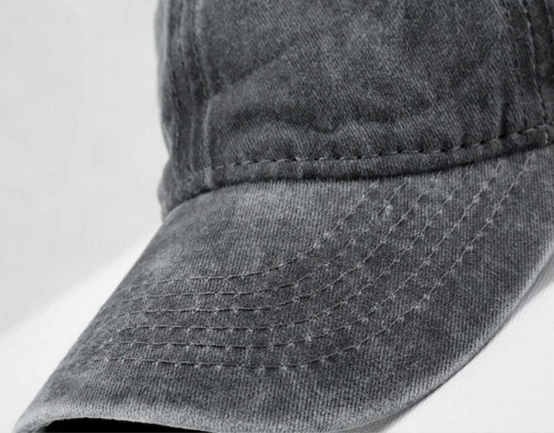 Unisex Skull-Chef Cooking Skull Vintage Jeans Adjustable Baseball Cap Cotton Denim Dad Hat (One Size, Black 5)