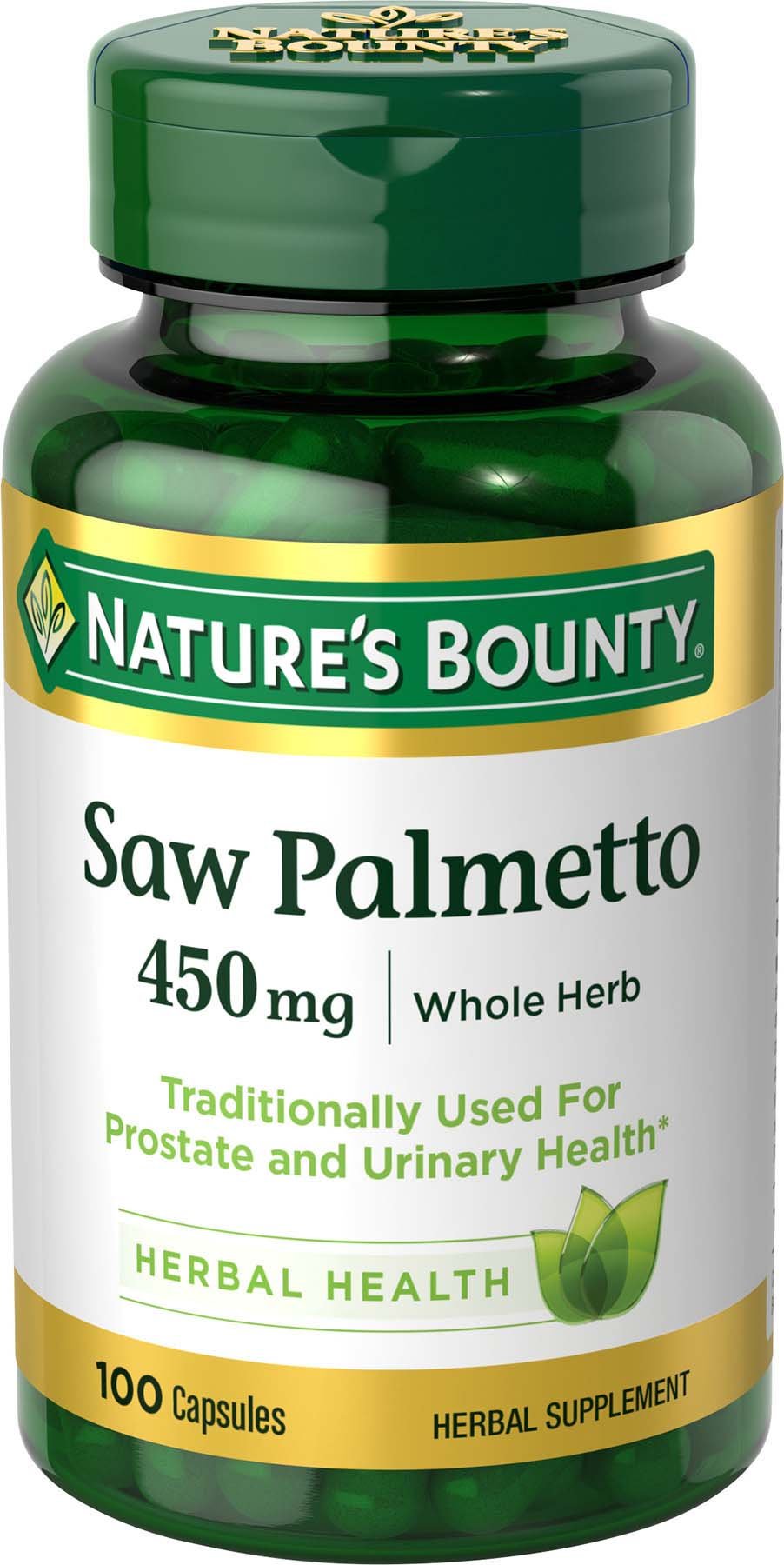 Nature&#39;s Bounty Saw Palmetto, Herbal Health Sup