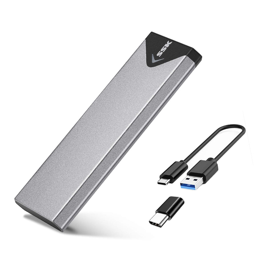 SSK Aluminum USB 3.2 Gen 1 to M.2 SATA NGFF SSD Enclosu