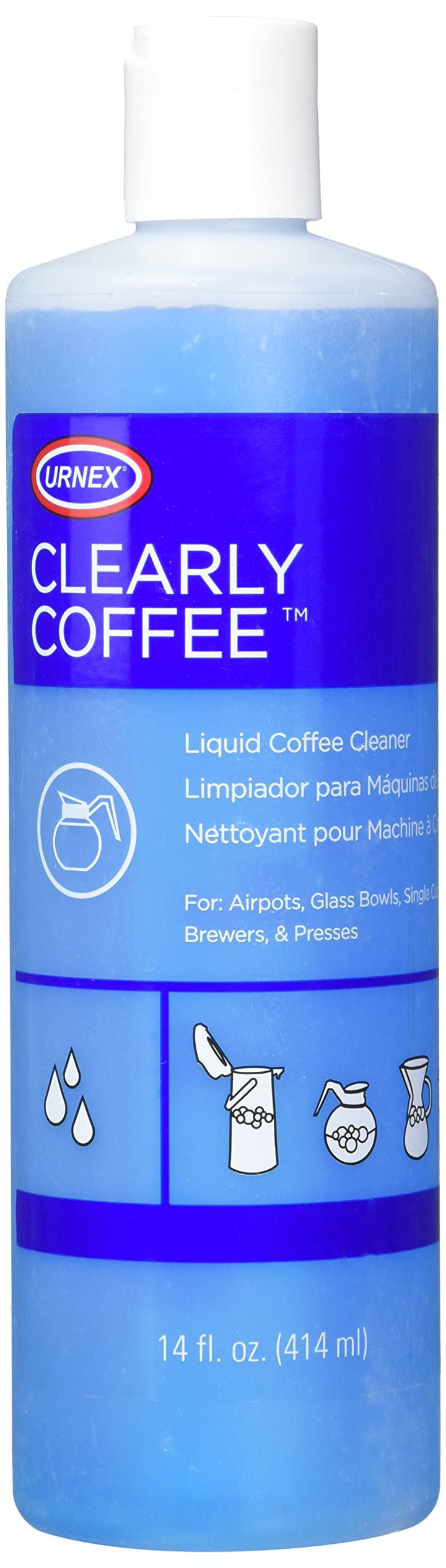 Clearly Coffee Liquid Coffee Pot Cleaner, 14-ounce