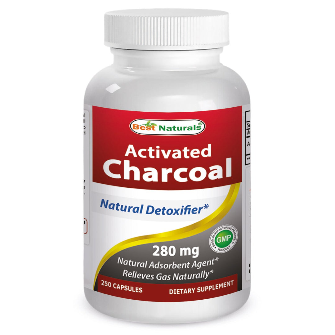Activated Charcoal 280 mg 250 Capsules