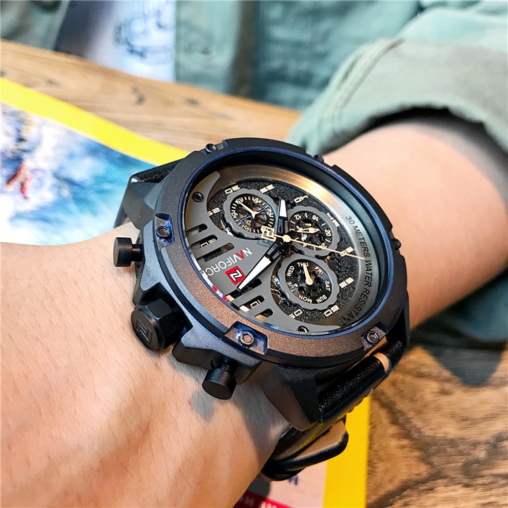 NAVIFORCE Sport Military Watches for Men Waterproof Wat