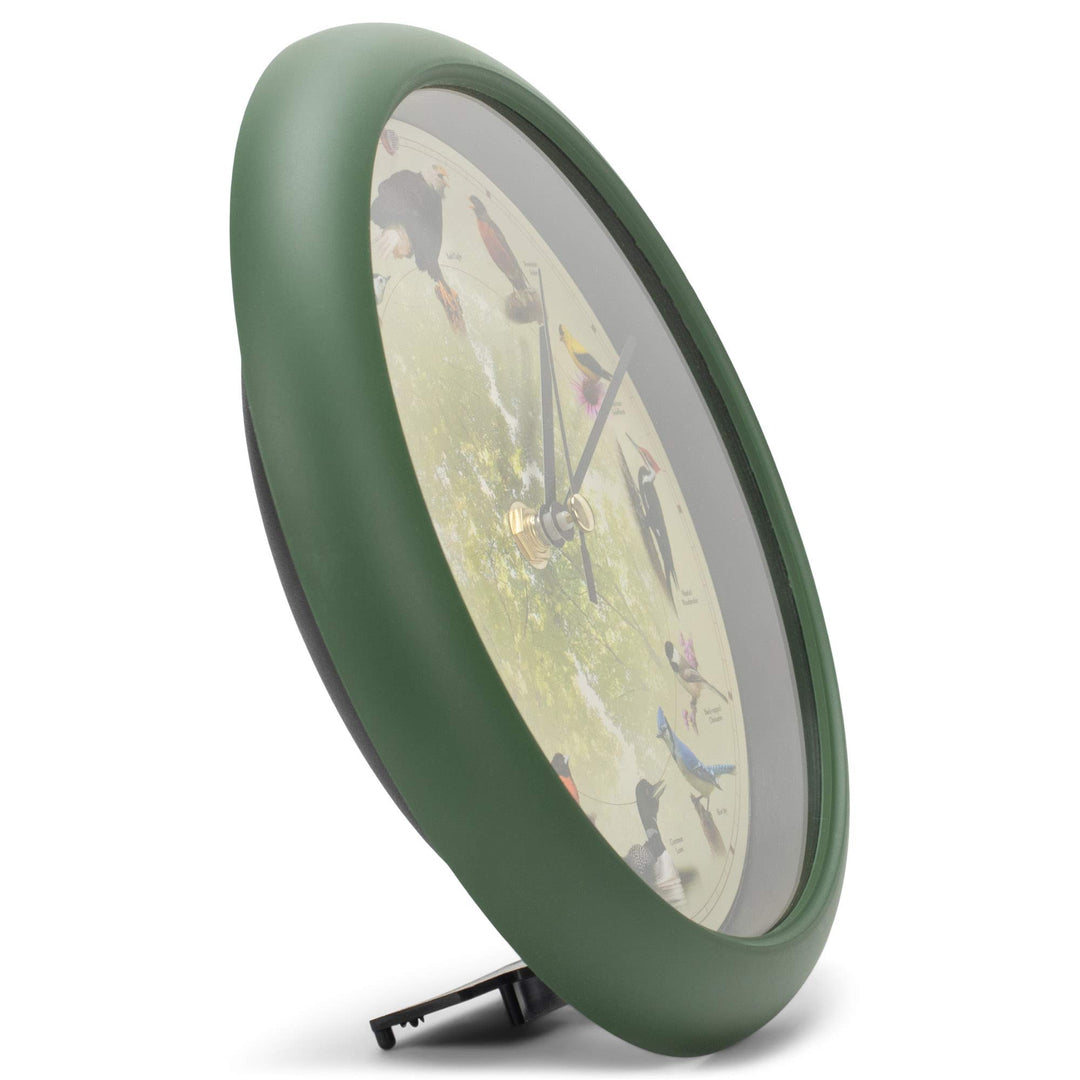 Mark Feldstein Limited Edition 20th Anniversary Singing Bird Wall/Desk Clock, 8 Inch