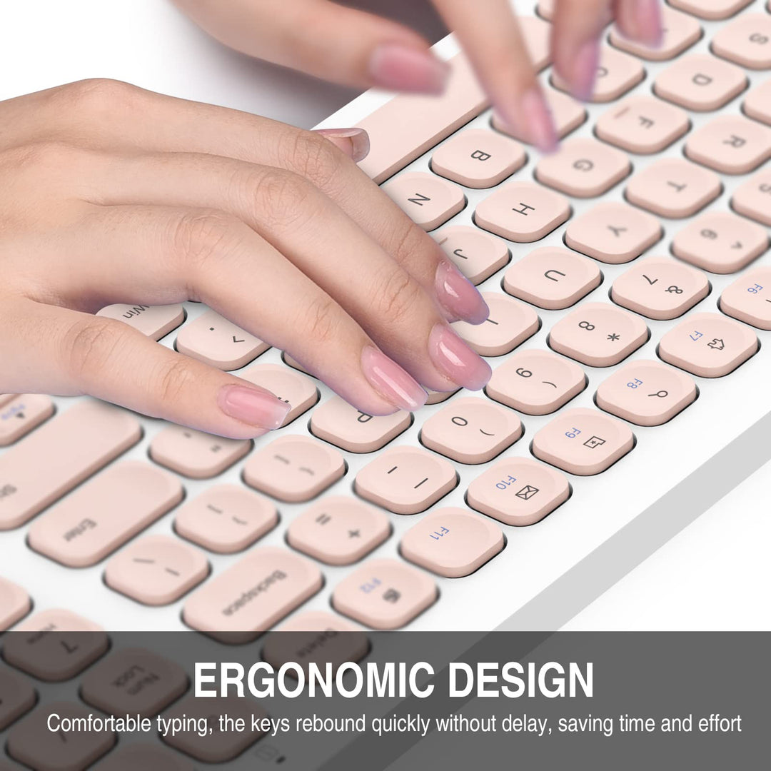 cimetech Wireless Keyboard and Mouse Combo, Compact Ful