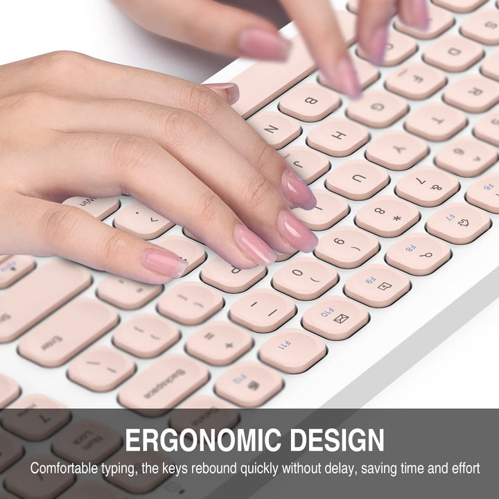 cimetech Wireless Keyboard and Mouse Combo, Compact Ful