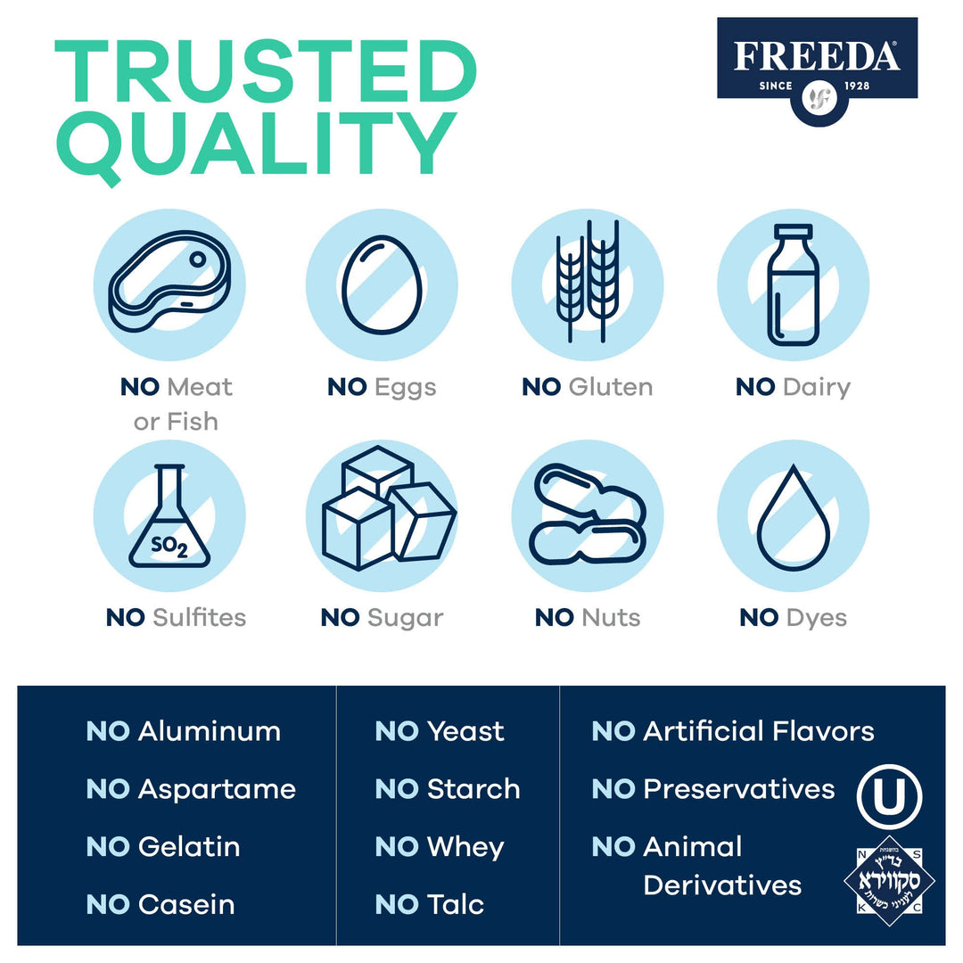 FREEDA Multivitamin – SCD Multivitamin - Kosher Multi V