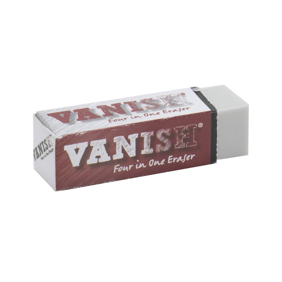 Vanish Four in One Art Eraser (1 Pack) -No Mess Pencil Eraser Replaces Hard Rubber Eraser, Vinyl & Kneaded Eraser