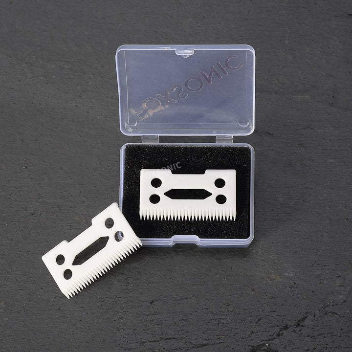 Professional 2pcs ceramic blades for Wahl Senior cordless Clipper 2 Hole Clipper ceramic Blade cutter,ceramic clipper replacement blades (WHITE)