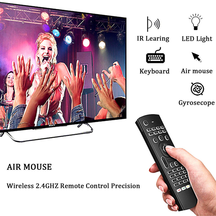 ILEBYGO Air Mouse for Android tv Box, Mini Wireless Key