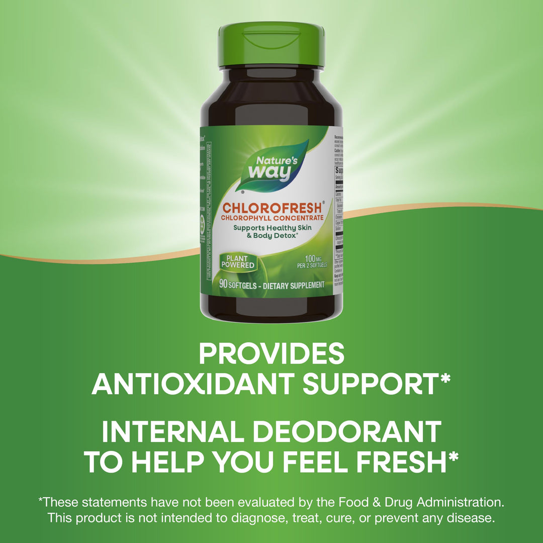 Nature’s Way Chlorofresh Chlorophyll Concentrate, Suppo